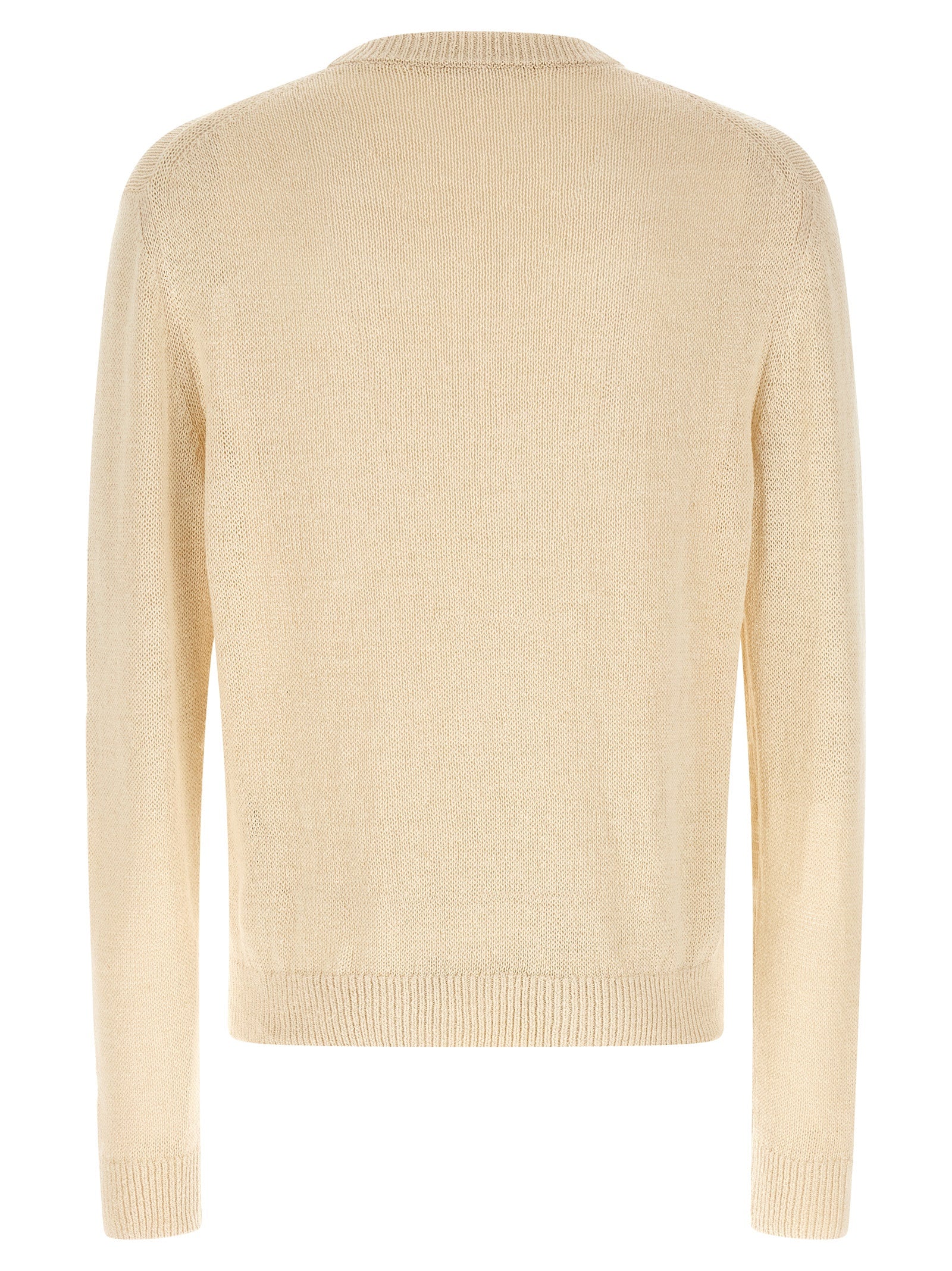 Jil Sander Beige Strickjacke aus Hanf