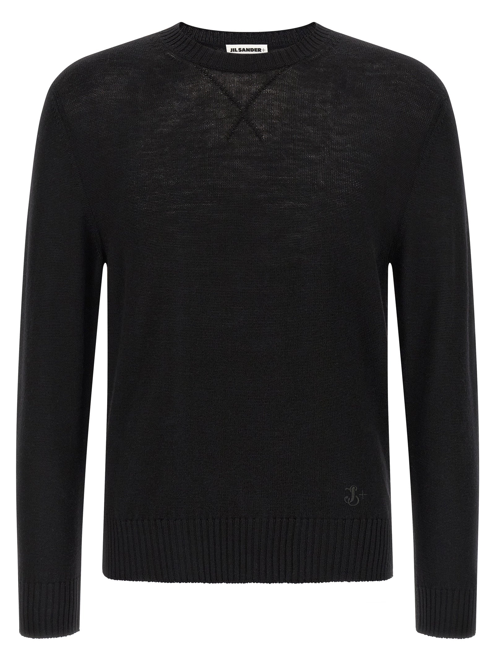 Jil Sander Schwarzer Cardigan aus Schurwolle