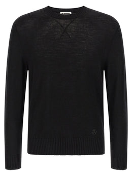 Jil Sander Schwarzer Cardigan aus Schurwolle