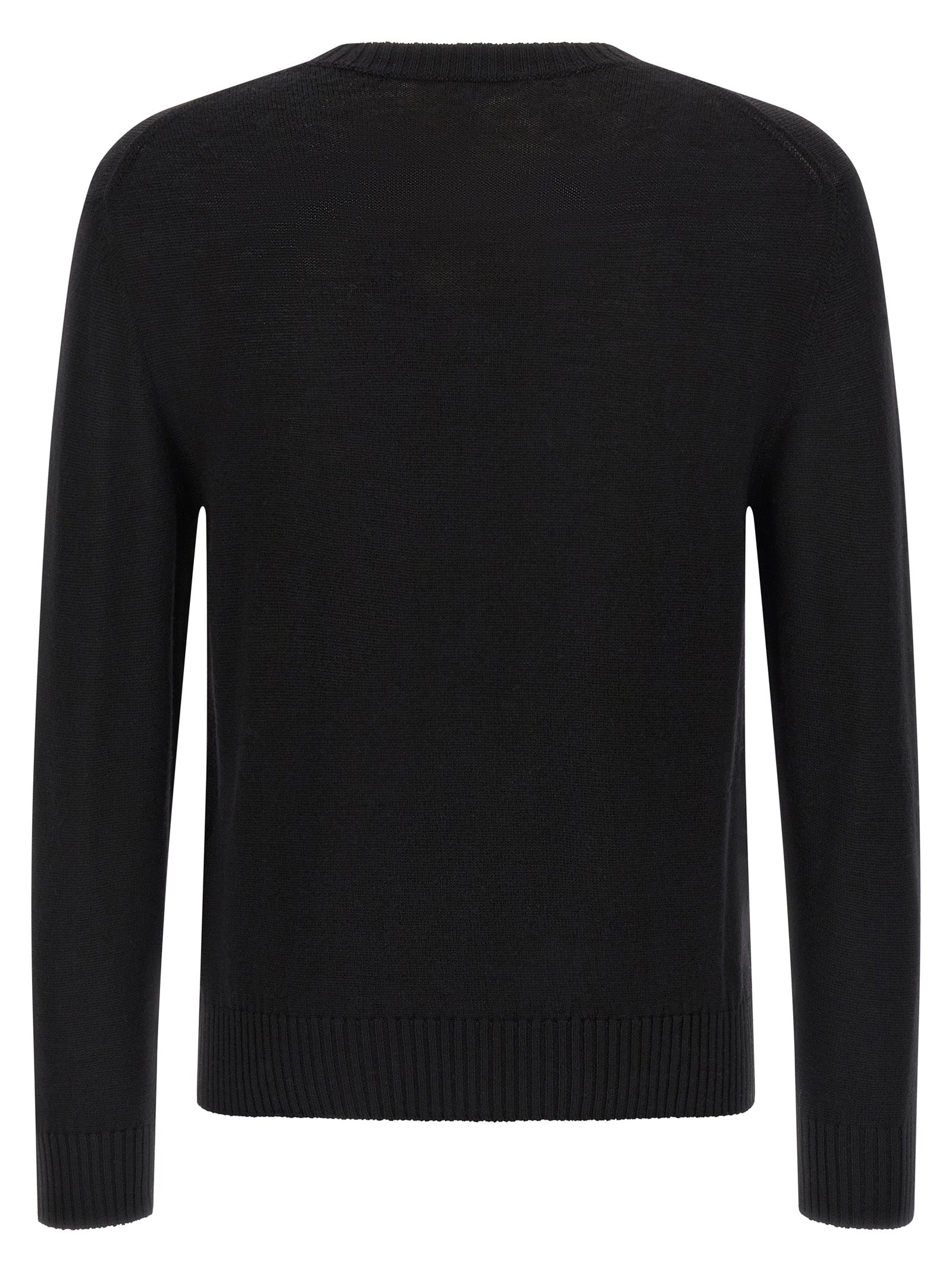 Jil Sander Schwarzer Cardigan aus Schurwolle