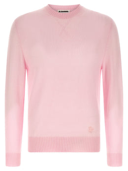 Jil Sander Mehrfarbige Strickjacke aus reiner Schurwolle