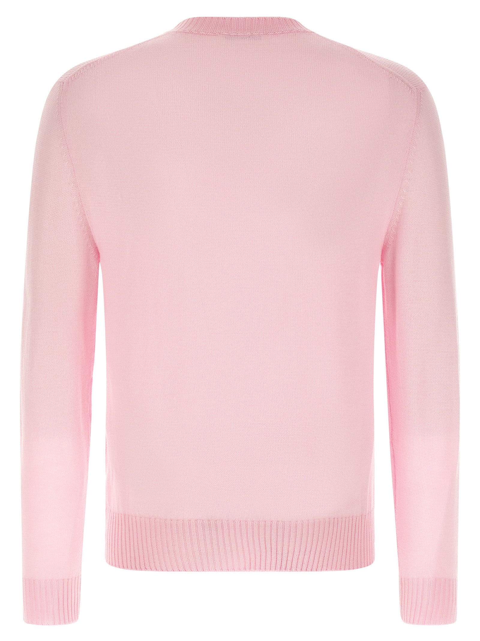 Jil Sander Mehrfarbige Strickjacke aus reiner Schurwolle