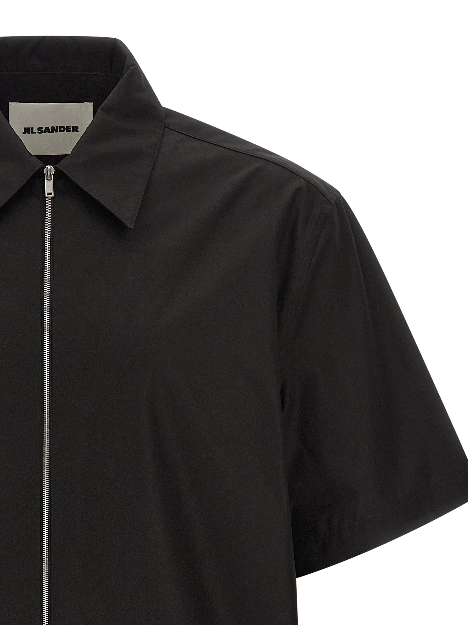 Jil Sander Schwarze Baumwollbluse