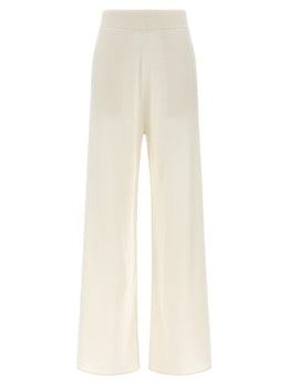 Max Mara Weiße Kaschmir-Freizeithose