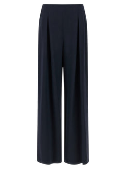 Max Mara Blaue Seidenhose für die Freizeit