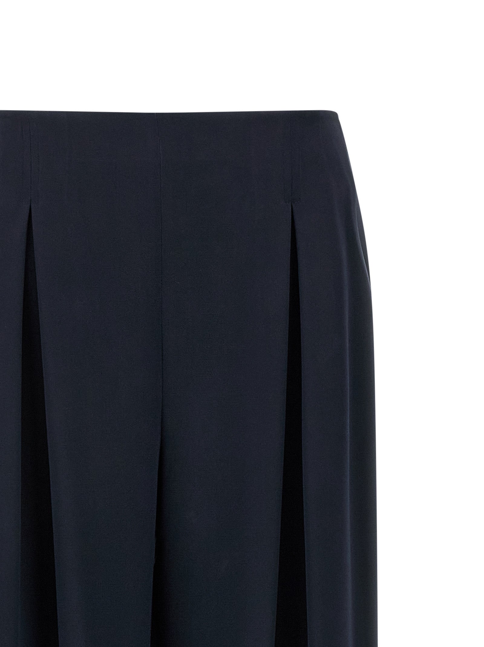 Max Mara Blaue Seidenhose für die Freizeit
