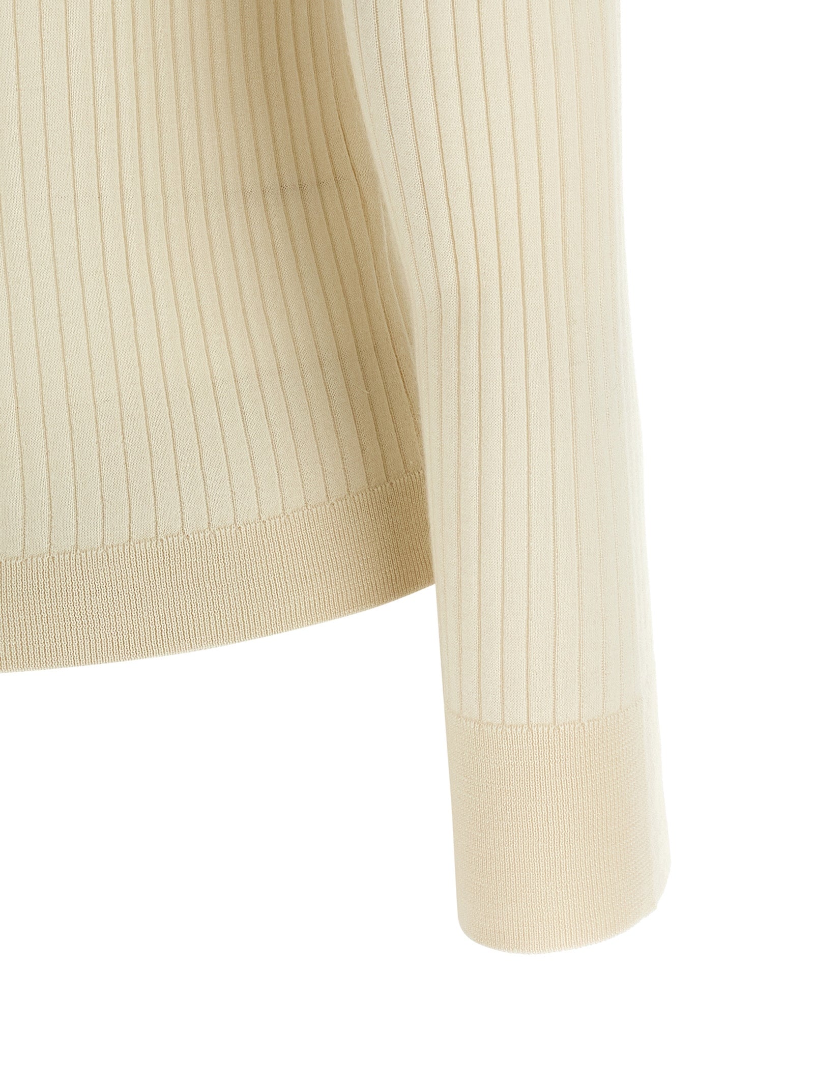 Max Mara Weißes Kaschmir-Poloshirt