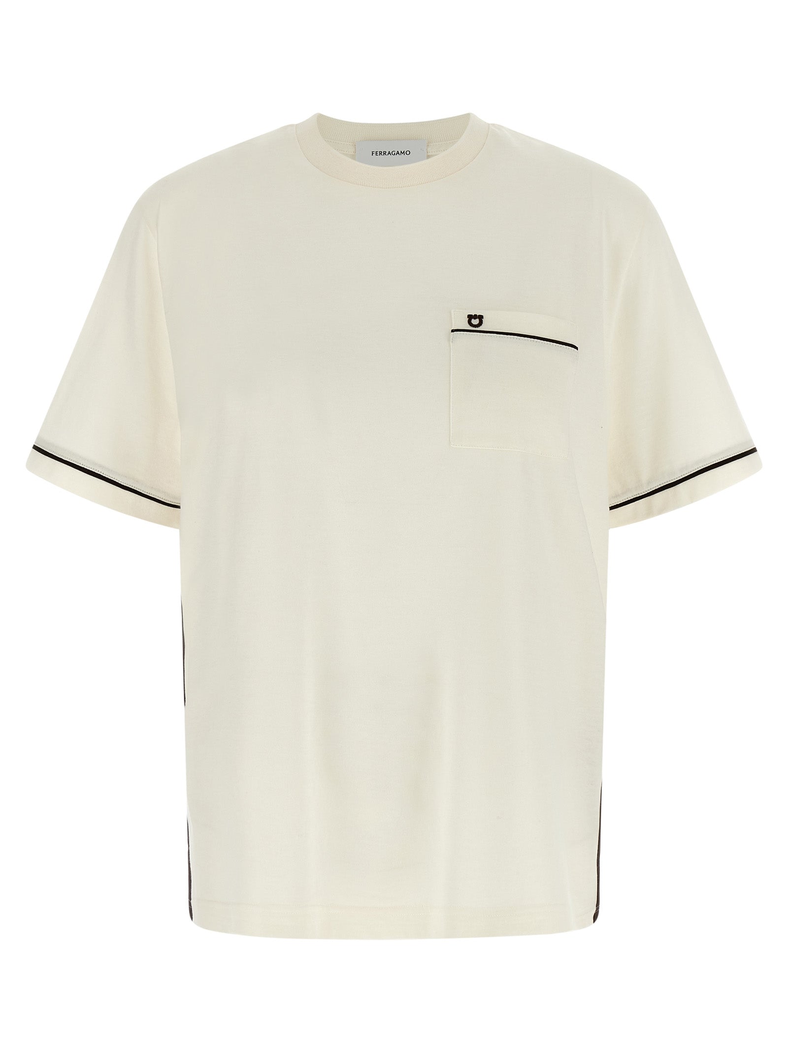 Ferragamo Beiges Baumwoll-T-Shirt