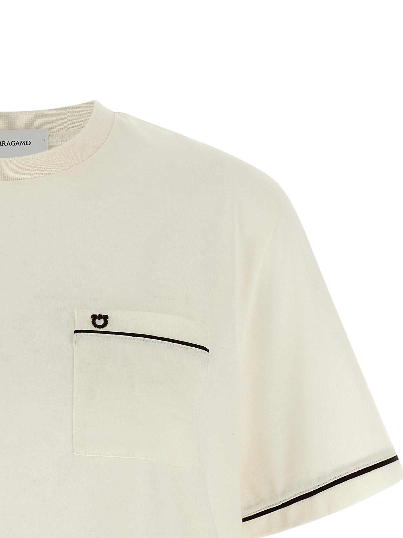 Ferragamo Beiges Baumwoll-T-Shirt