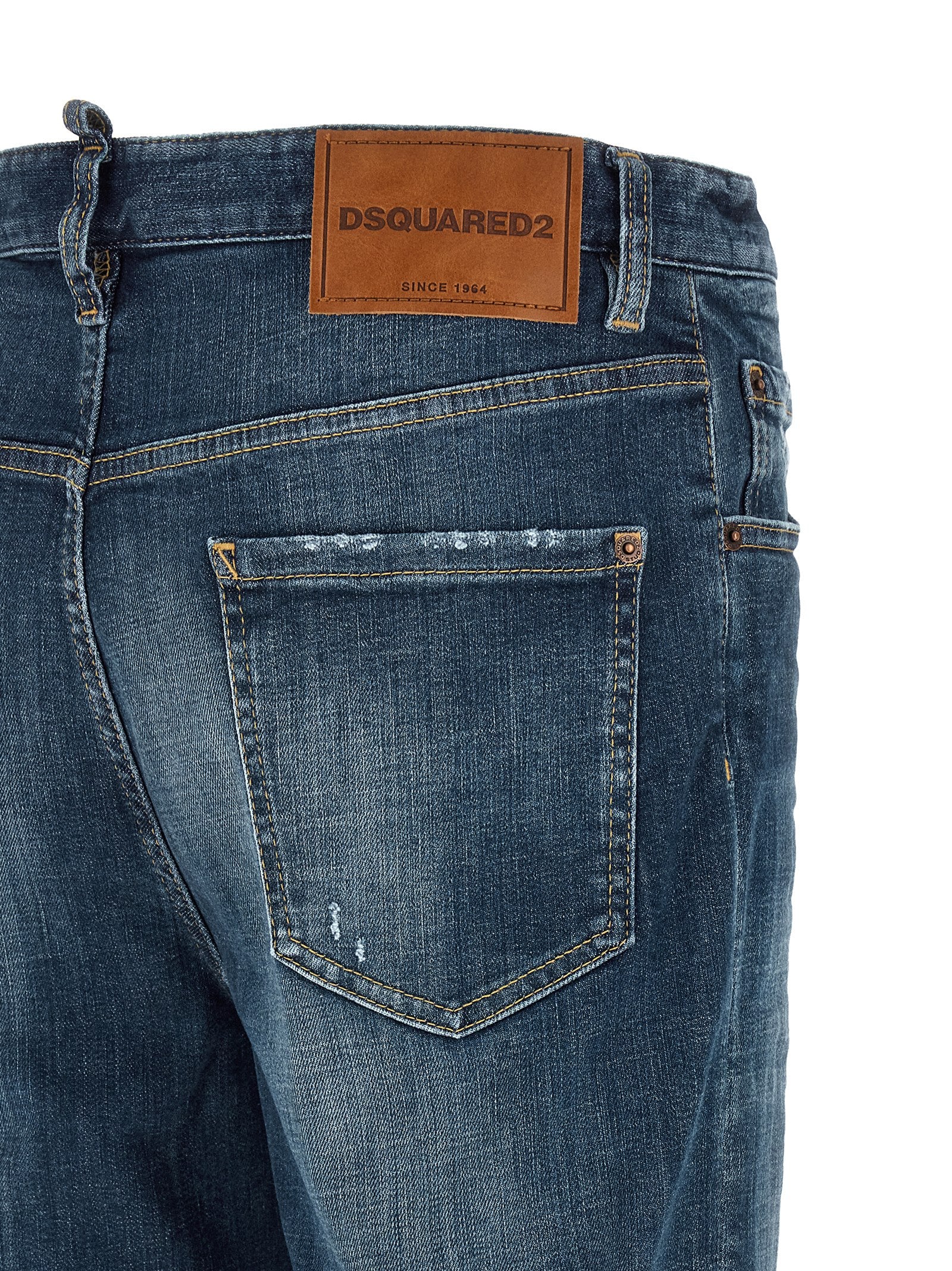 Dsquared² Blaue Jeans aus Baumwolle im geraden Schnitt