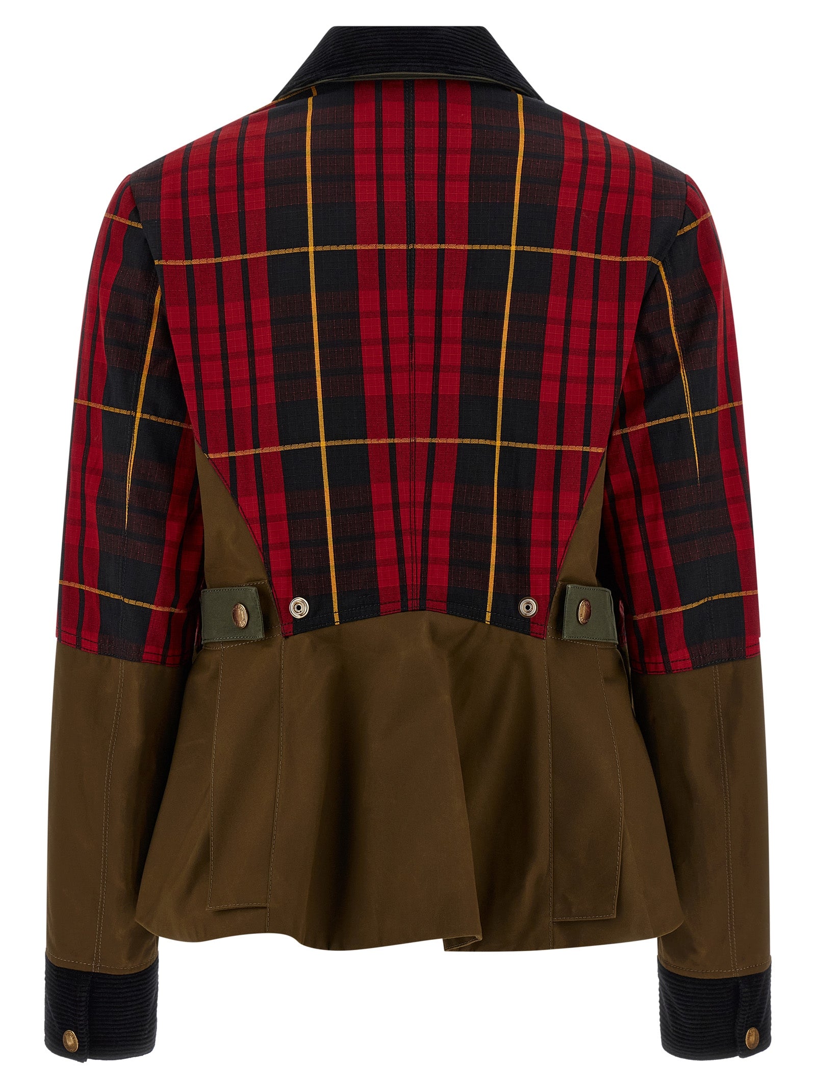 Alexander McQueen Mehrfarbige Baumwolljacke in voller Länge