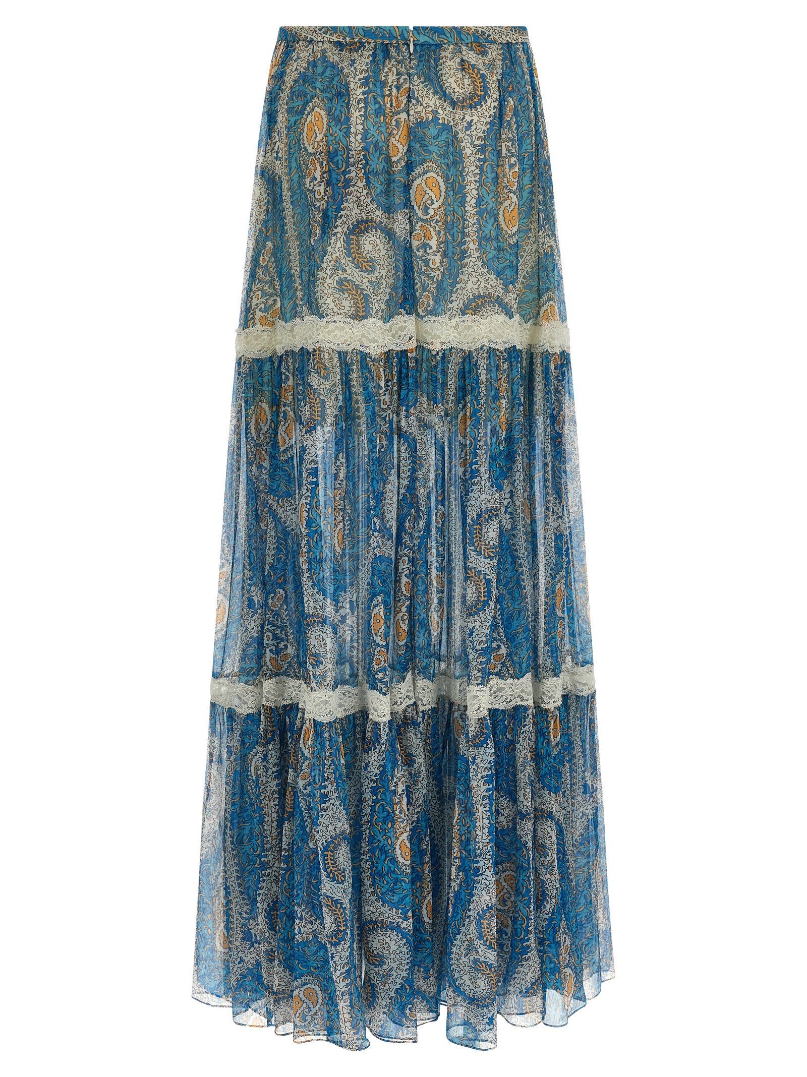Etro Blaue Seiden-Minirock