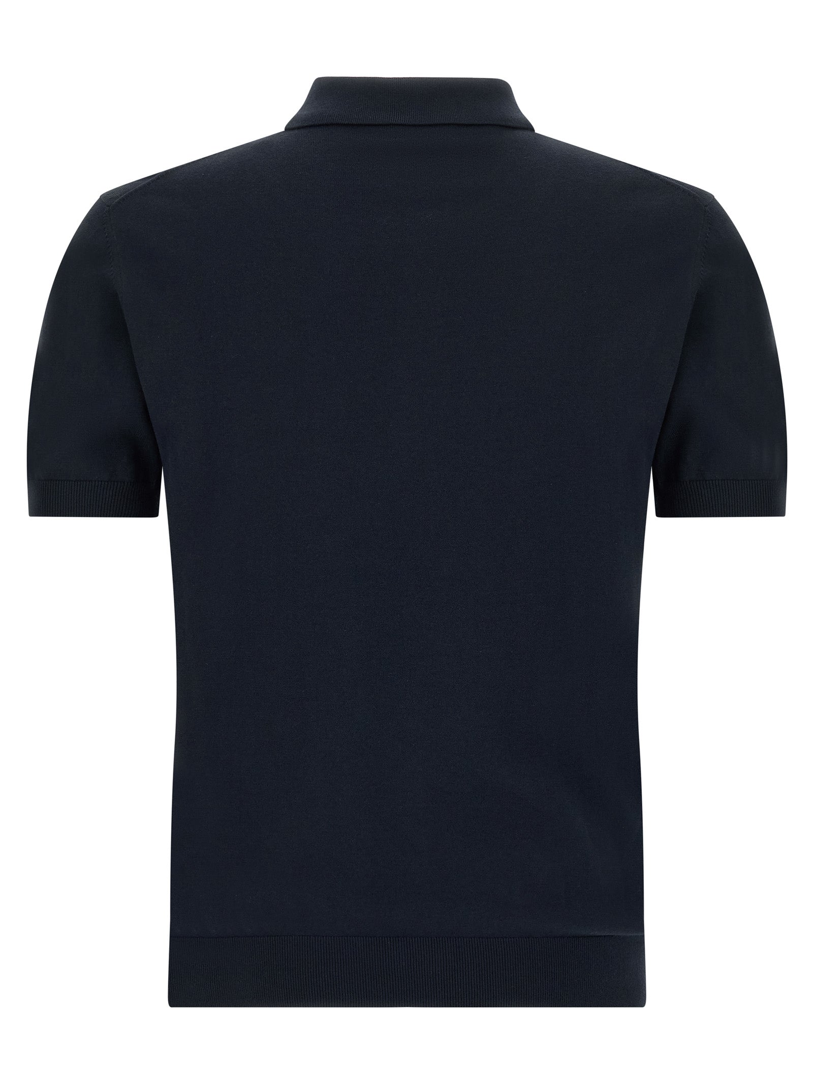 Etro Blaues Baumwoll-Polohemd