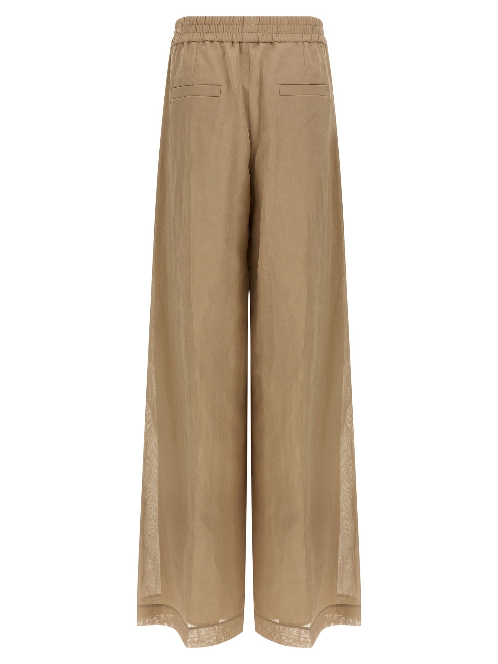 Brunello Cucinelli Beige Cotton Casual Pants