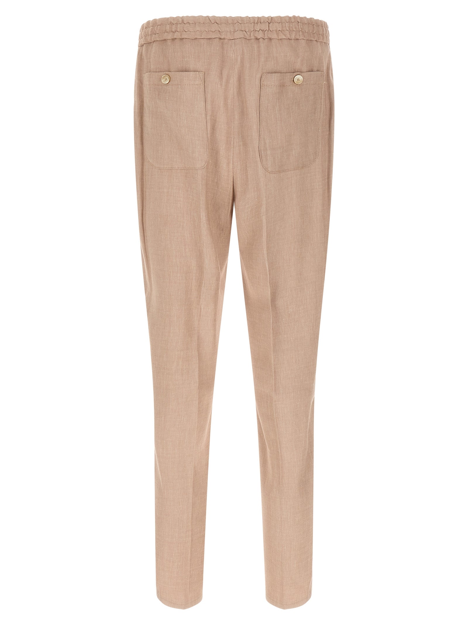 Etro Beige Leinen-Jogginghose (Trainingshose)