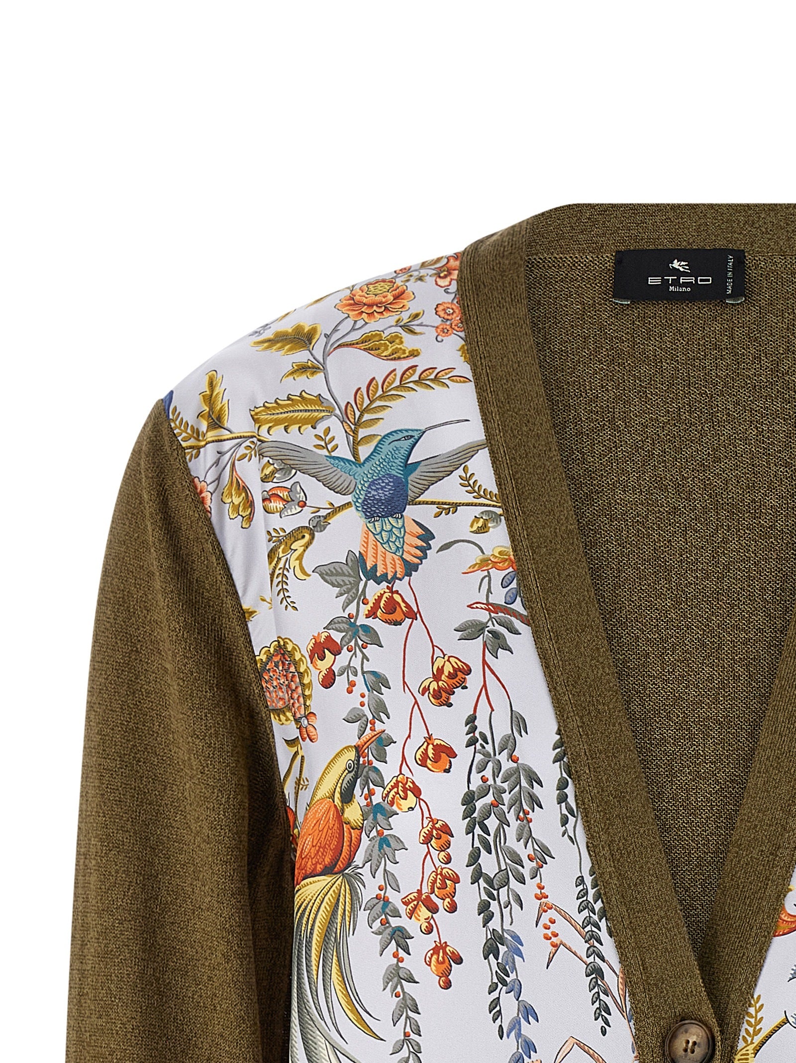 Etro Baumwoll-Cardigan in Zweifarbenoptik
