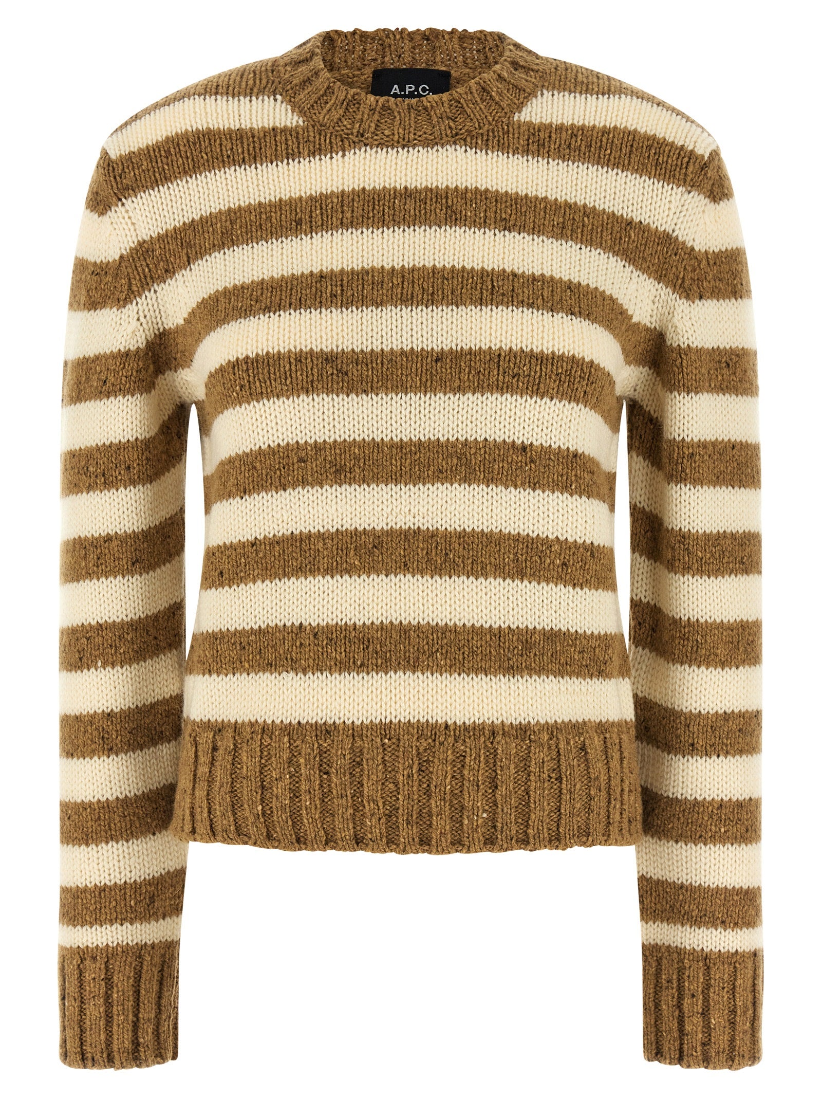 A.P.C. Brauner Cardigan aus reiner Schurwolle