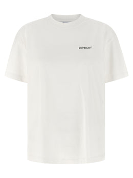 Off-White Weißes Baumwoll-T-Shirt
