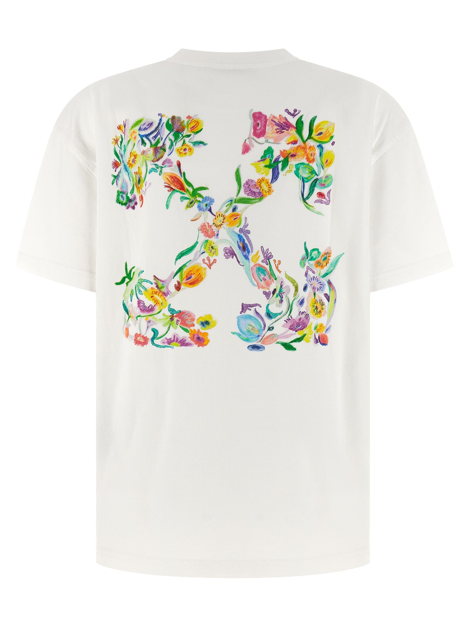Off-White Weißes Baumwoll-T-Shirt