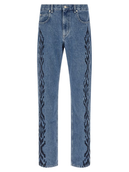 Isabel Marant Blaue Jeans aus Baumwolle im geraden Schnitt