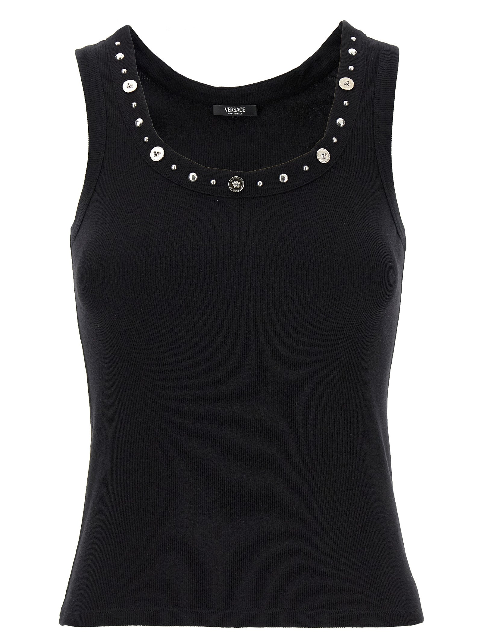 Versace Schwarzes Baumwoll-T-Shirt
