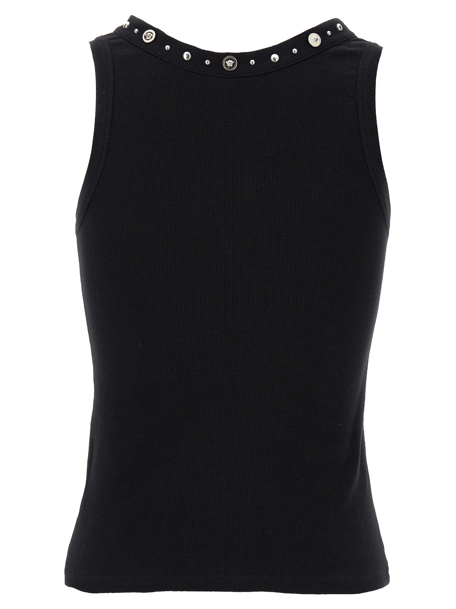 Versace Schwarzes Baumwoll-T-Shirt