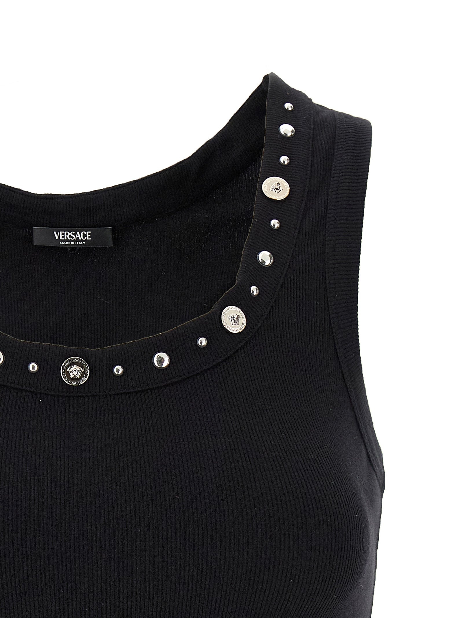 Versace Schwarzes Baumwoll-T-Shirt
