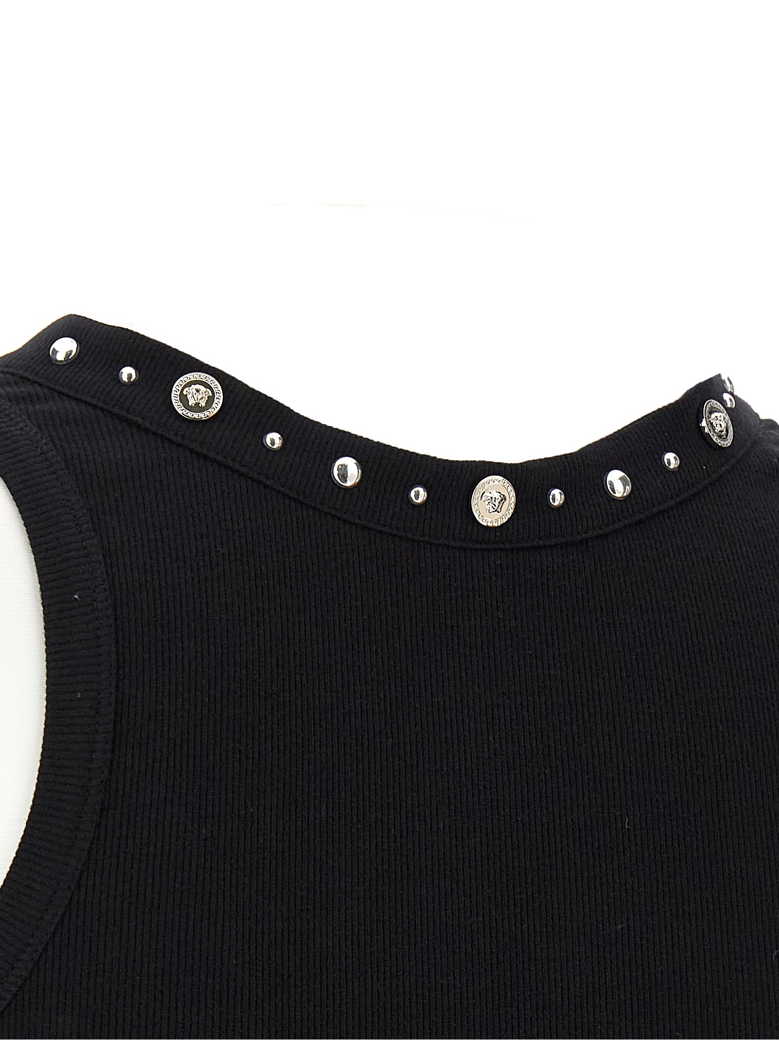 Versace Schwarzes Baumwoll-T-Shirt