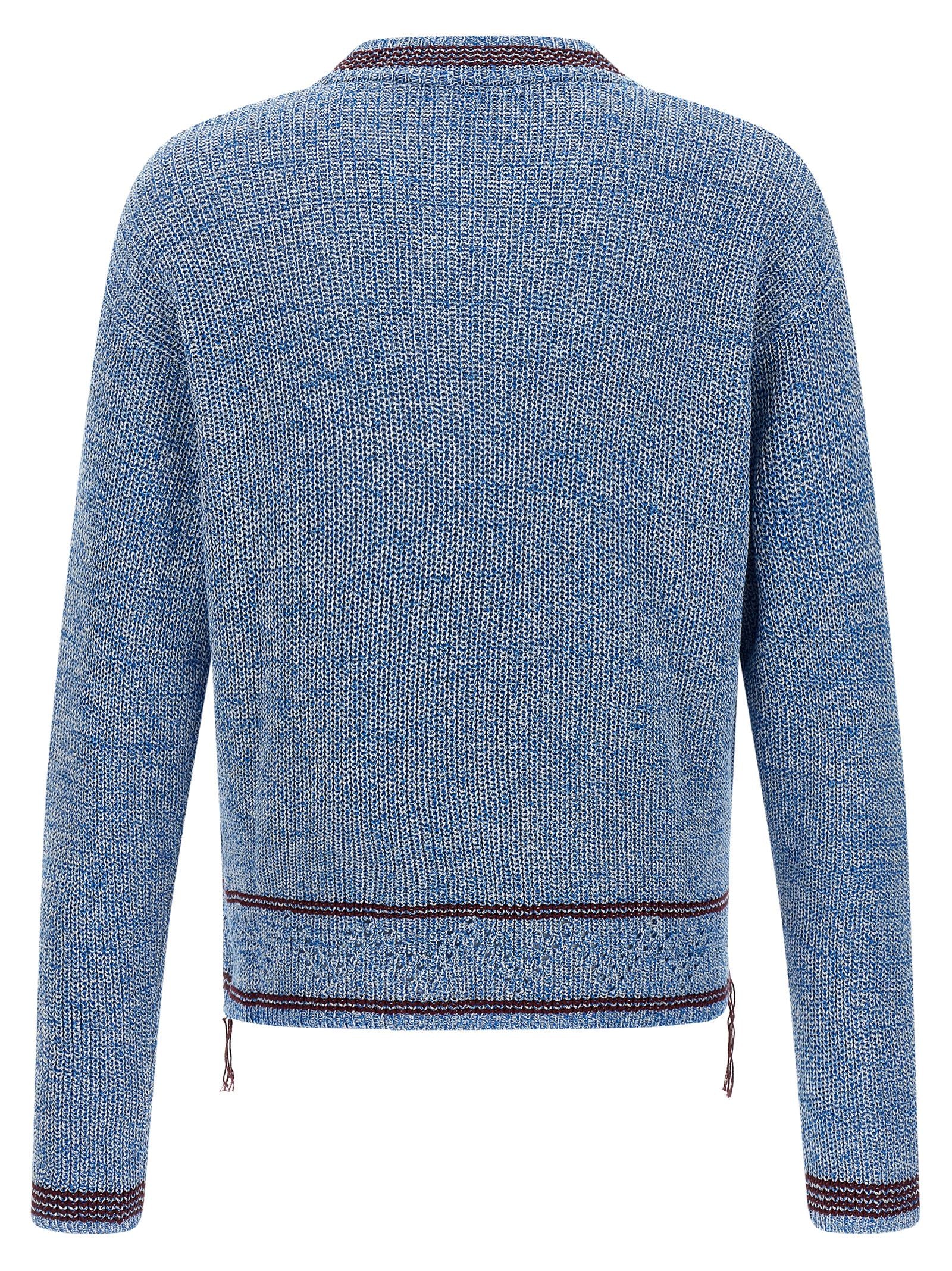 Marni Blauer Baumwollcardigan