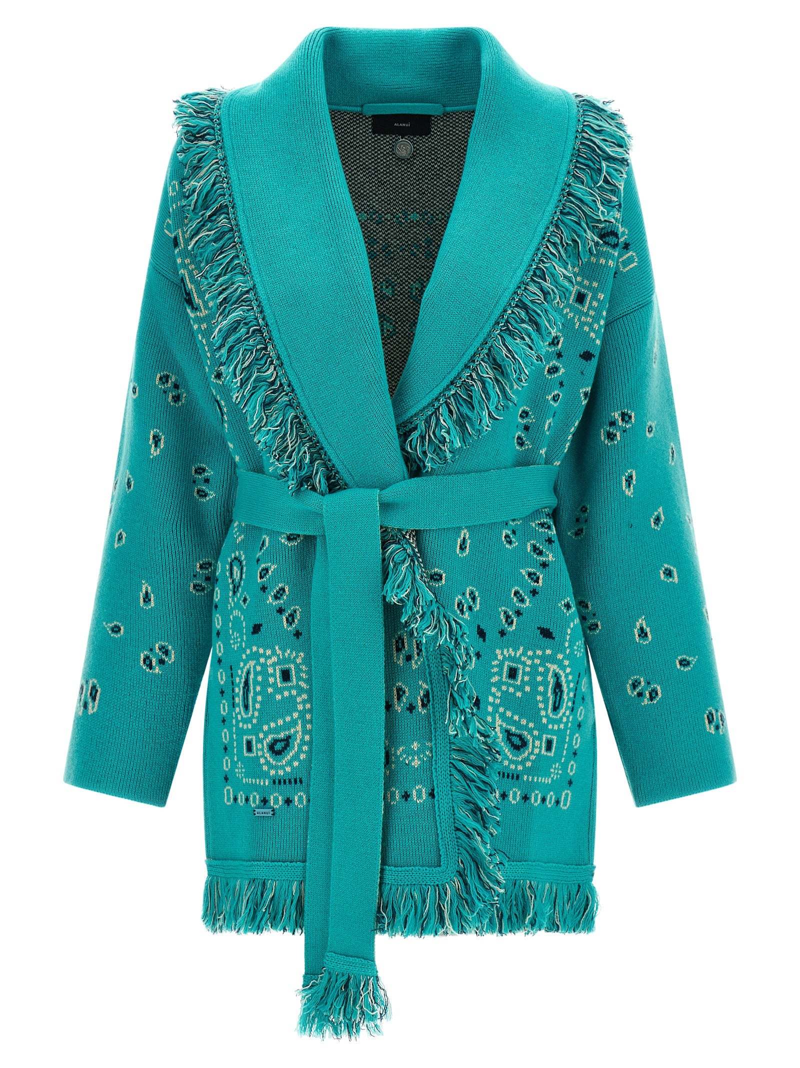 Alanui Blauer Kaschmir-Cardigan