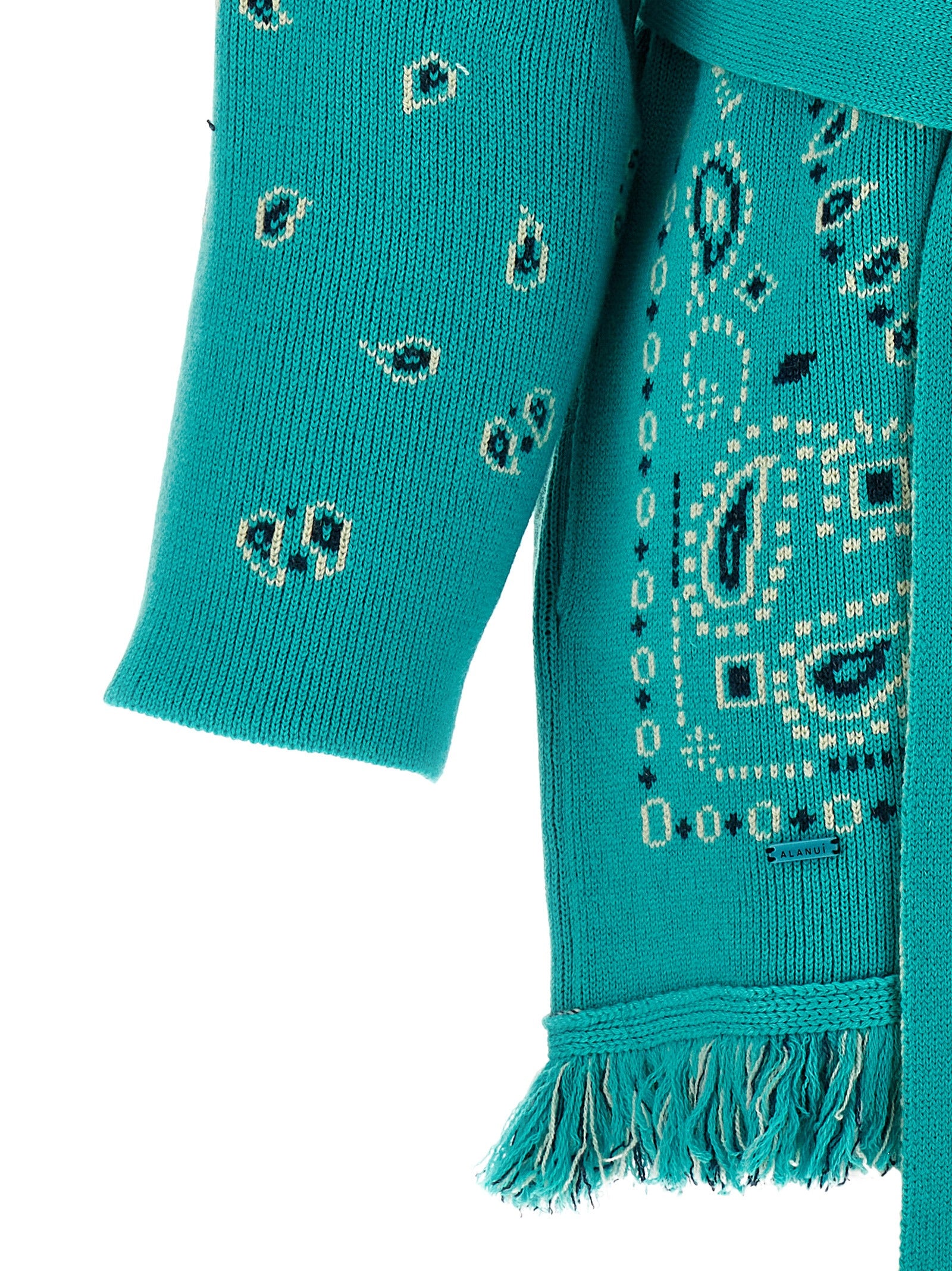 Alanui Blauer Kaschmir-Cardigan