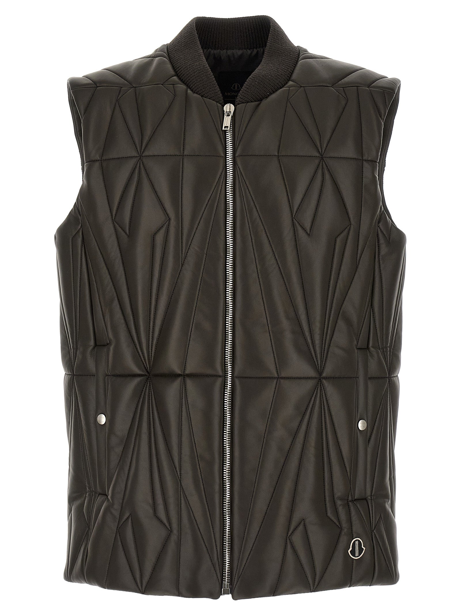 Rick Owens Braune Lammleder-Weste ohne Ärmel