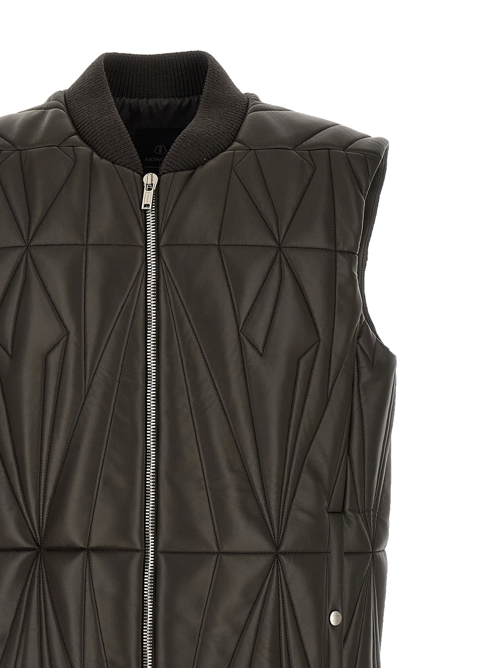 Rick Owens Braune Lammleder-Weste ohne Ärmel