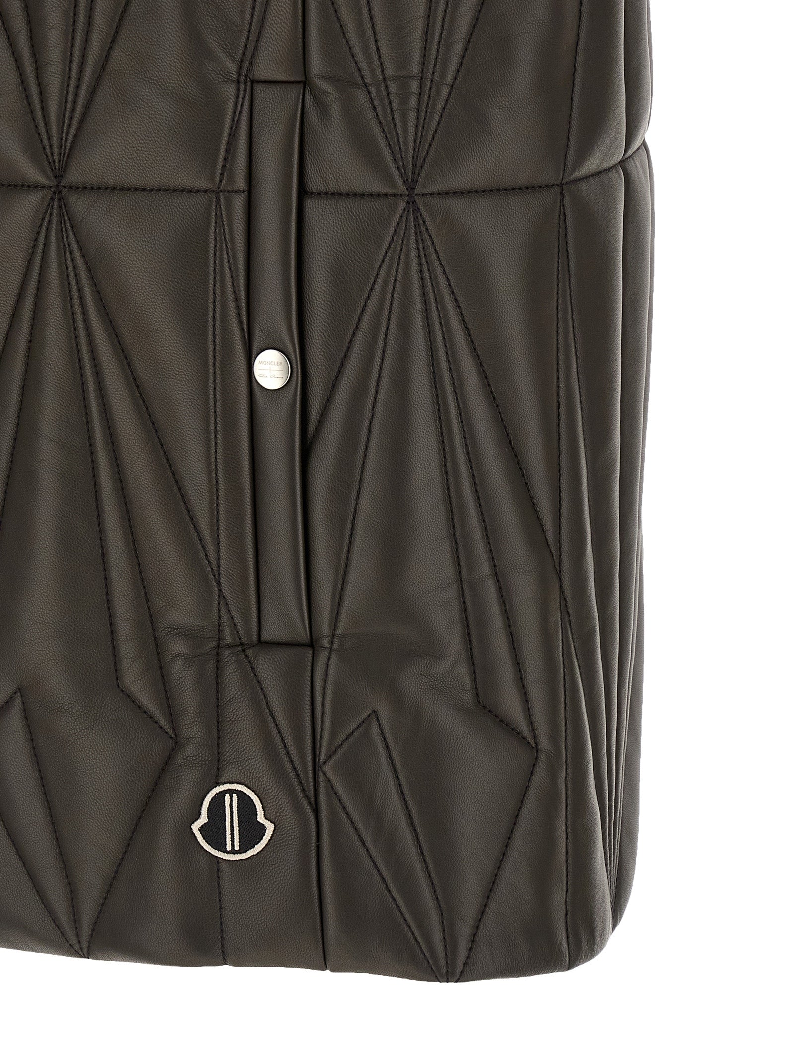 Rick Owens Braune Lammleder-Weste ohne Ärmel