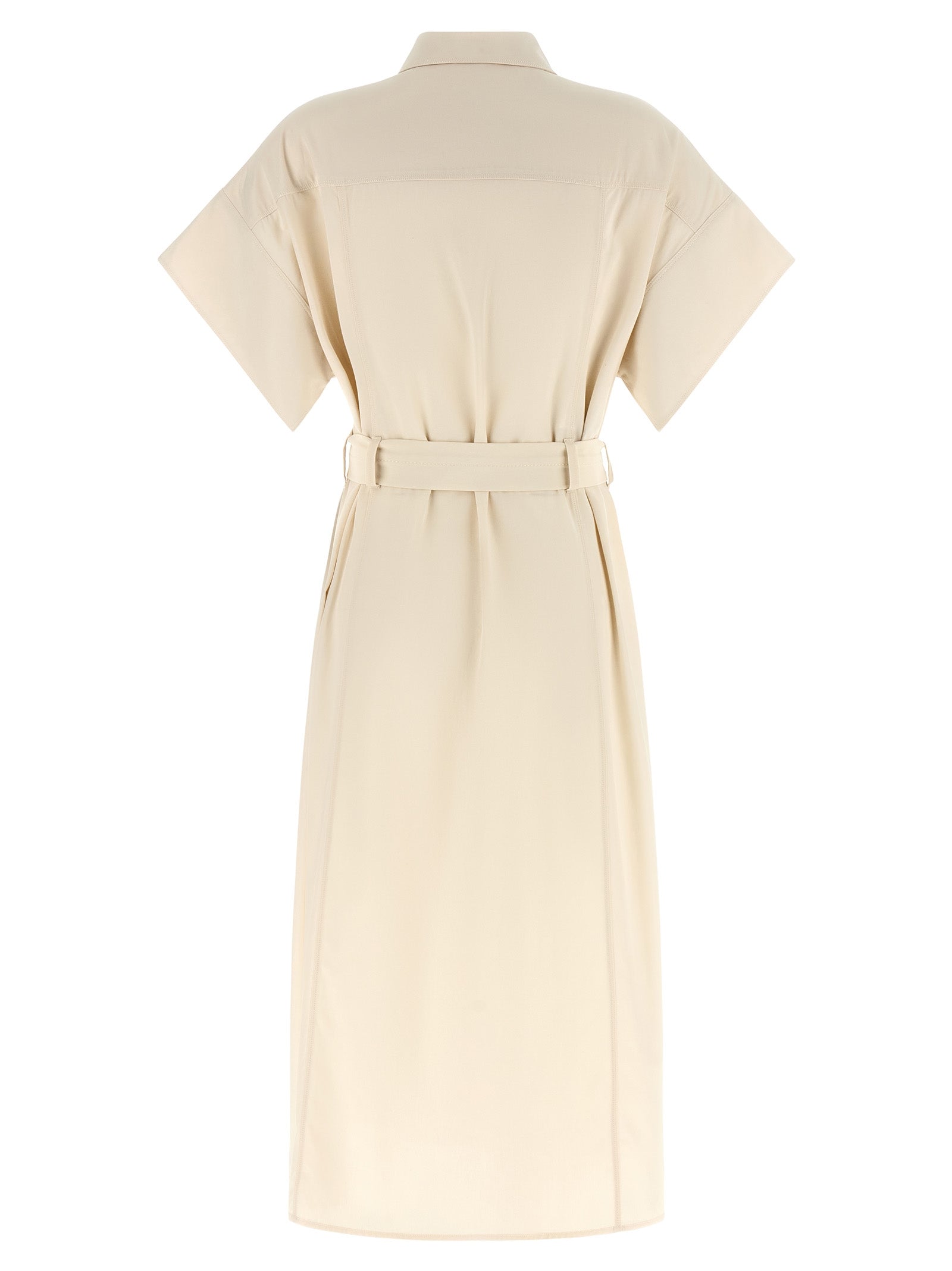 PINKO Beige Baumwoll-Midikleid