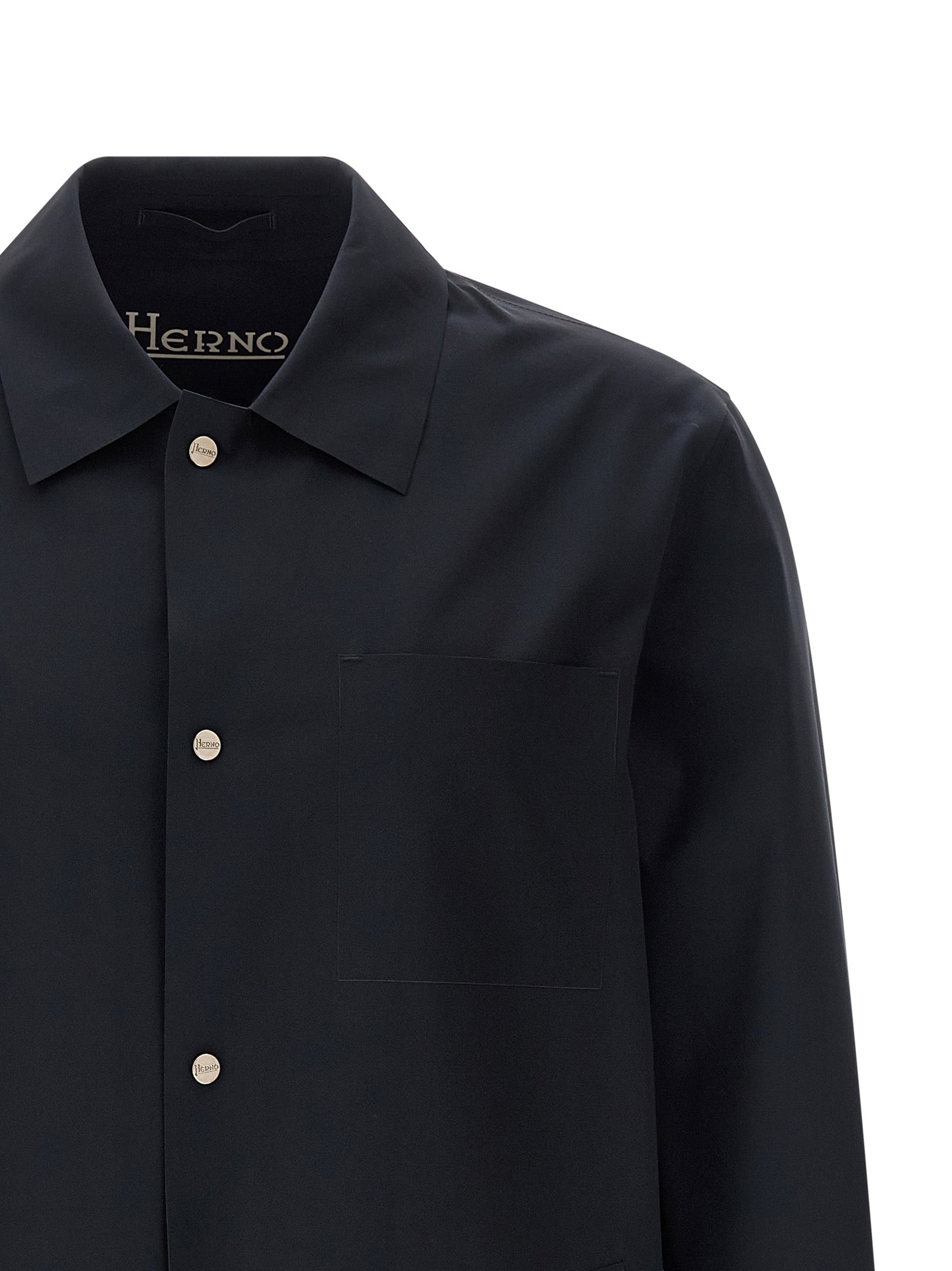 Herno Blaue Shell-Jacke aus Polyamid