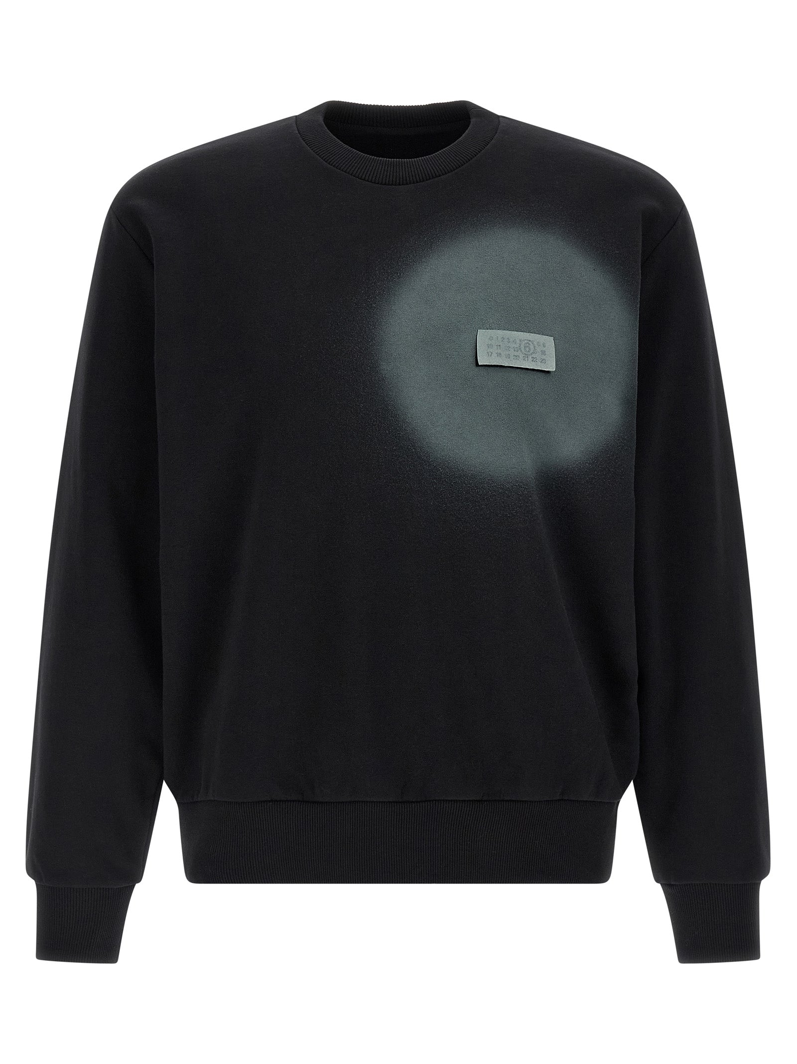 MM6 Maison Margiela Schwarzer Baumwoll-Sweatshirt
