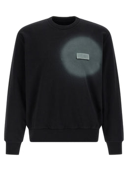 MM6 Maison Margiela Schwarzer Baumwoll-Sweatshirt