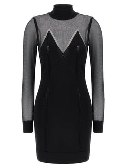 Elisabetta Franchi Schwarzes Viskose-Kurzkleid
