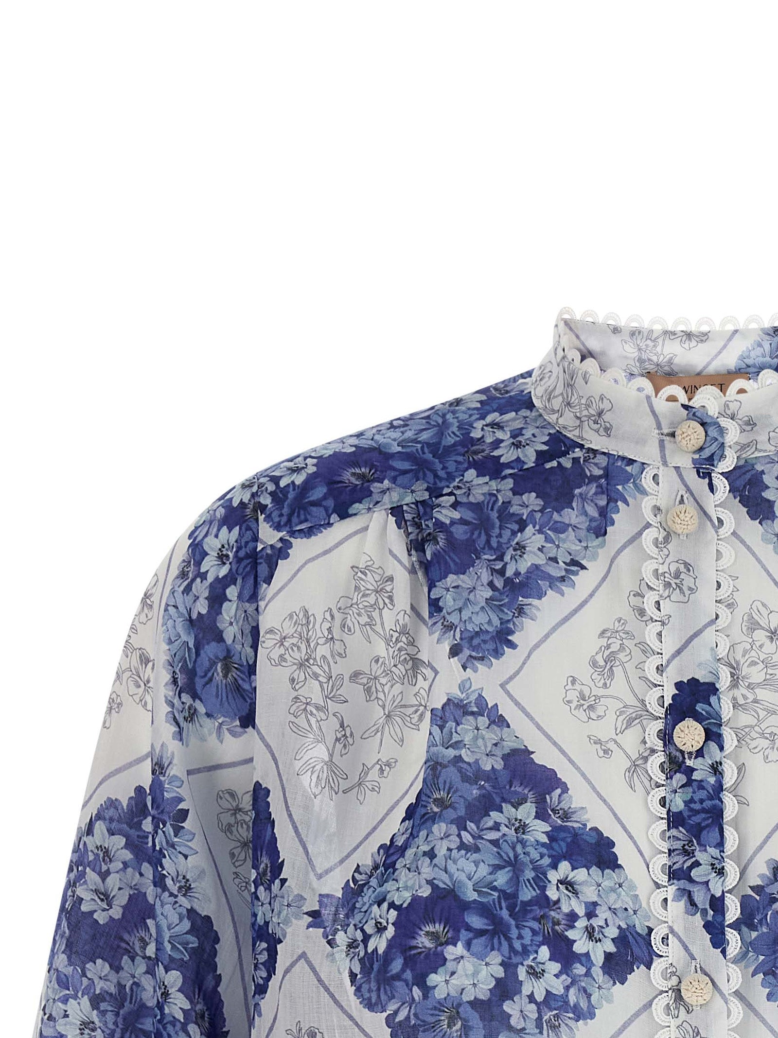 Twinset Bluse aus mehrfarbigem Rochenleder