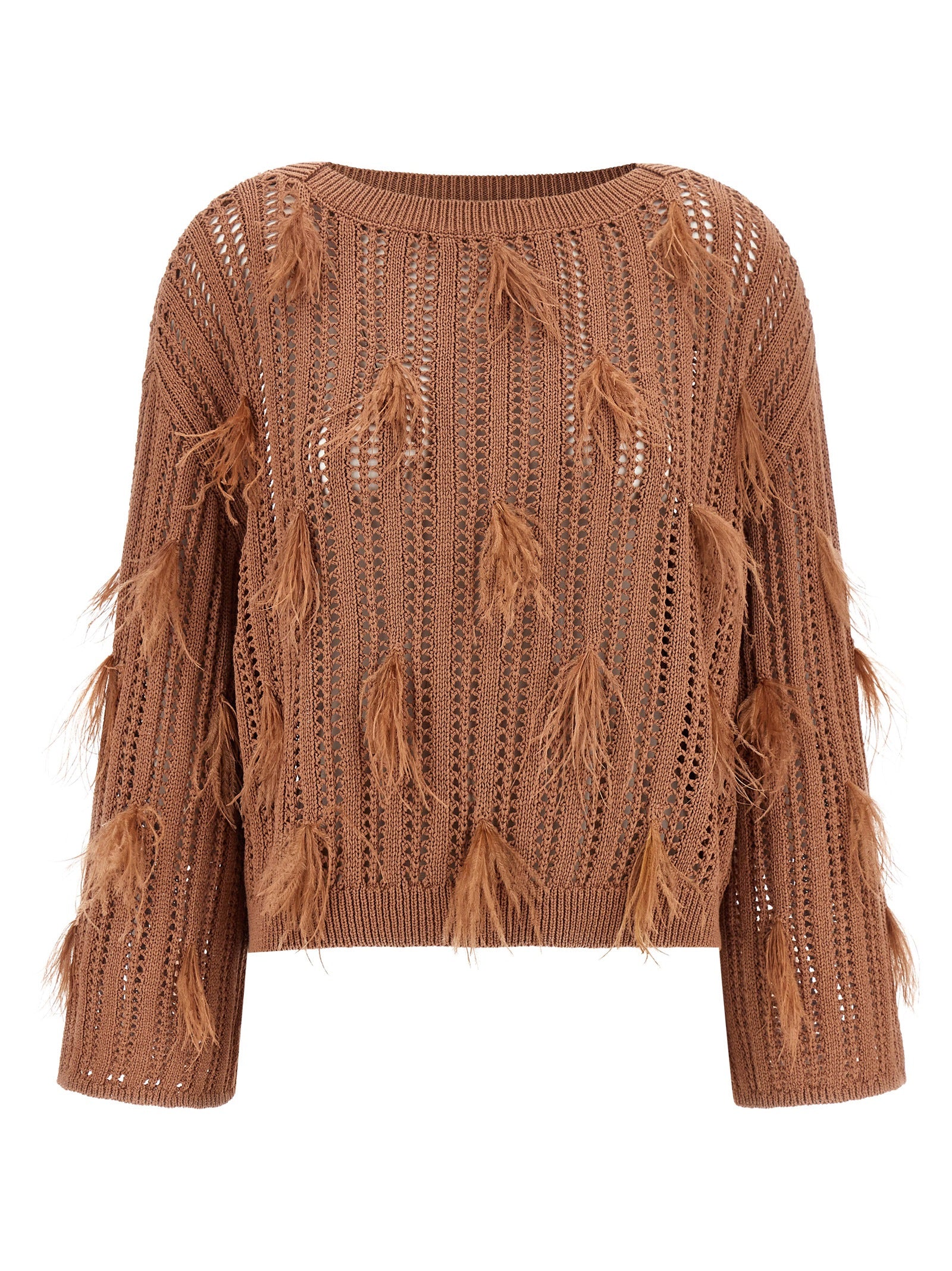 Twinset Brauner Baumwollcardigan