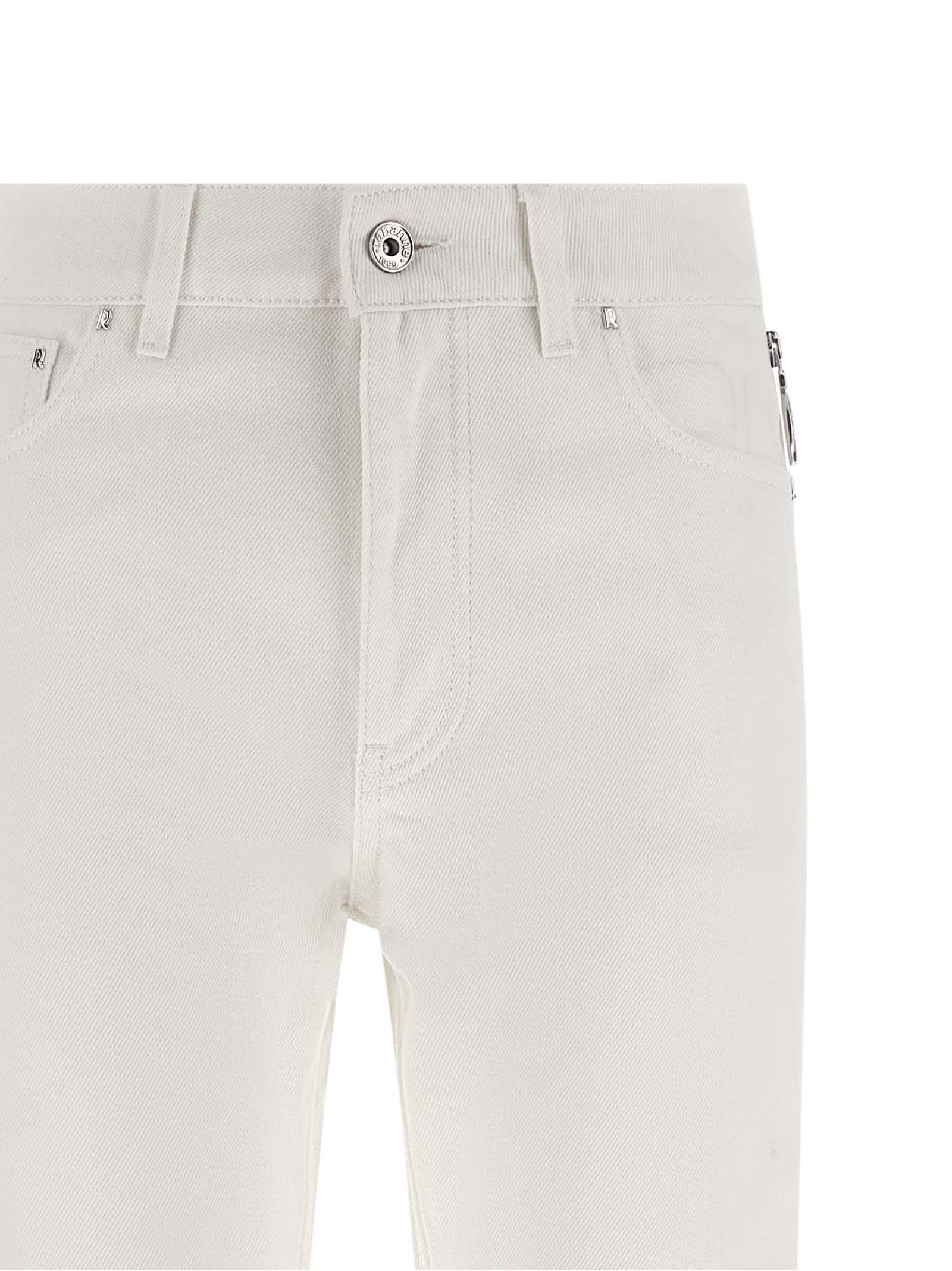 Paco Rabanne Weiße Baumwoll-Jeans Denim