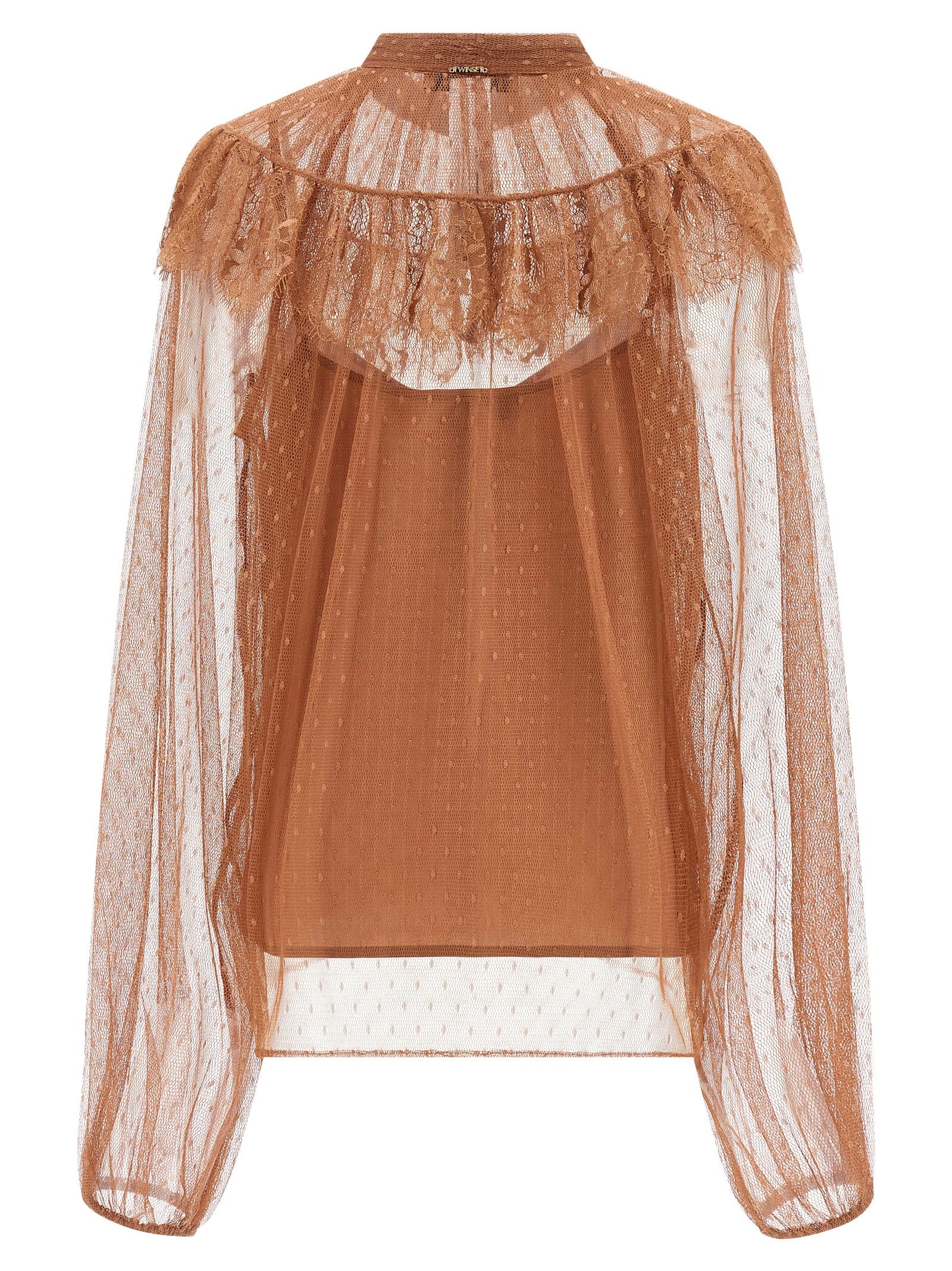 Twinset Braunes Hemd aus Polyester