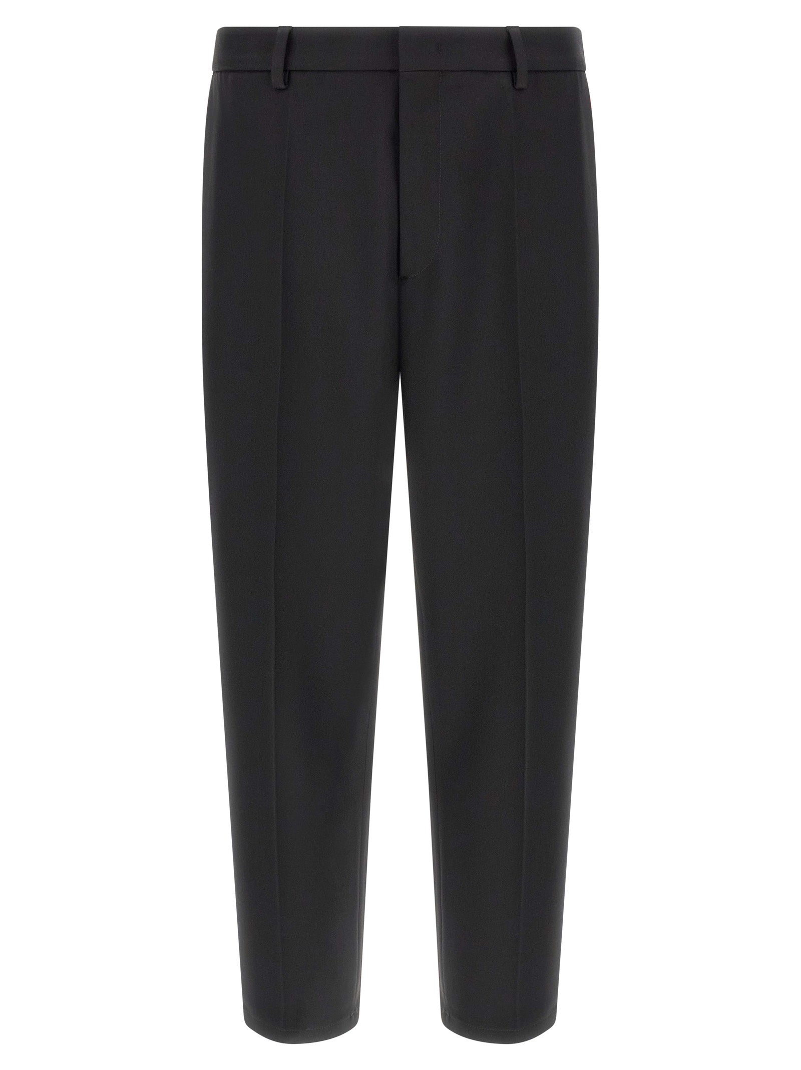 Jil Sander Schwarze Palazzo-Hose aus Polyester