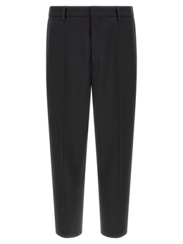 Jil Sander Schwarze Palazzo-Hose aus Polyester