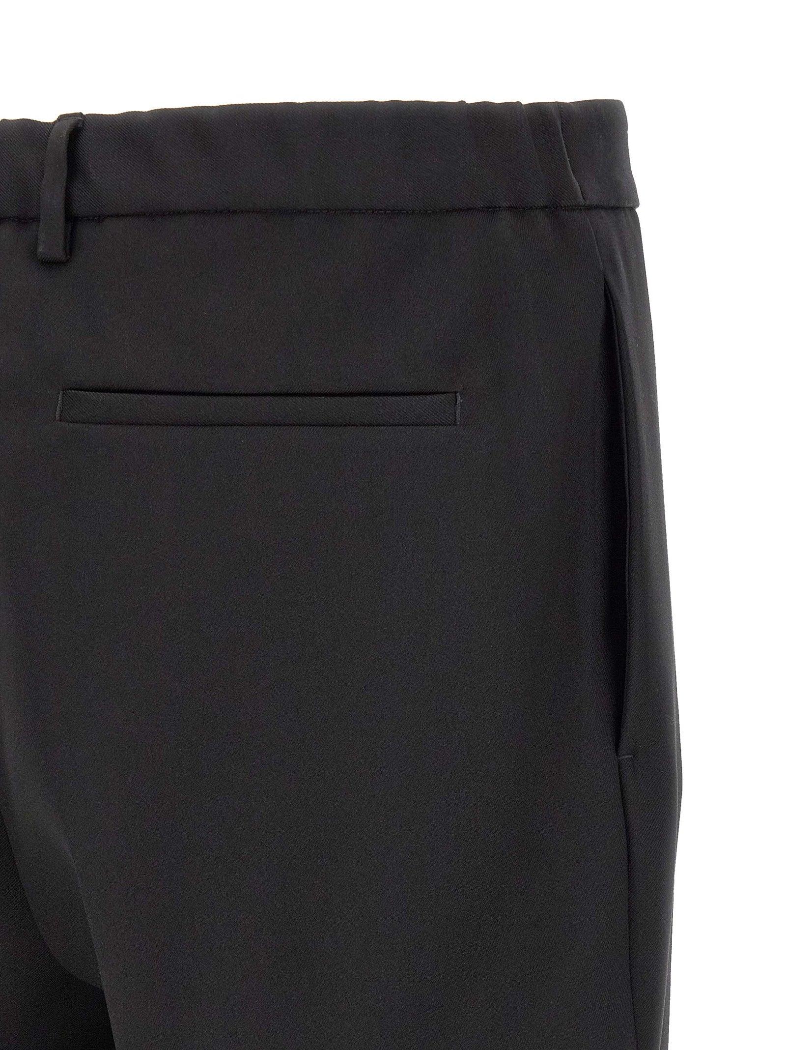 Jil Sander Schwarze Palazzo-Hose aus Polyester