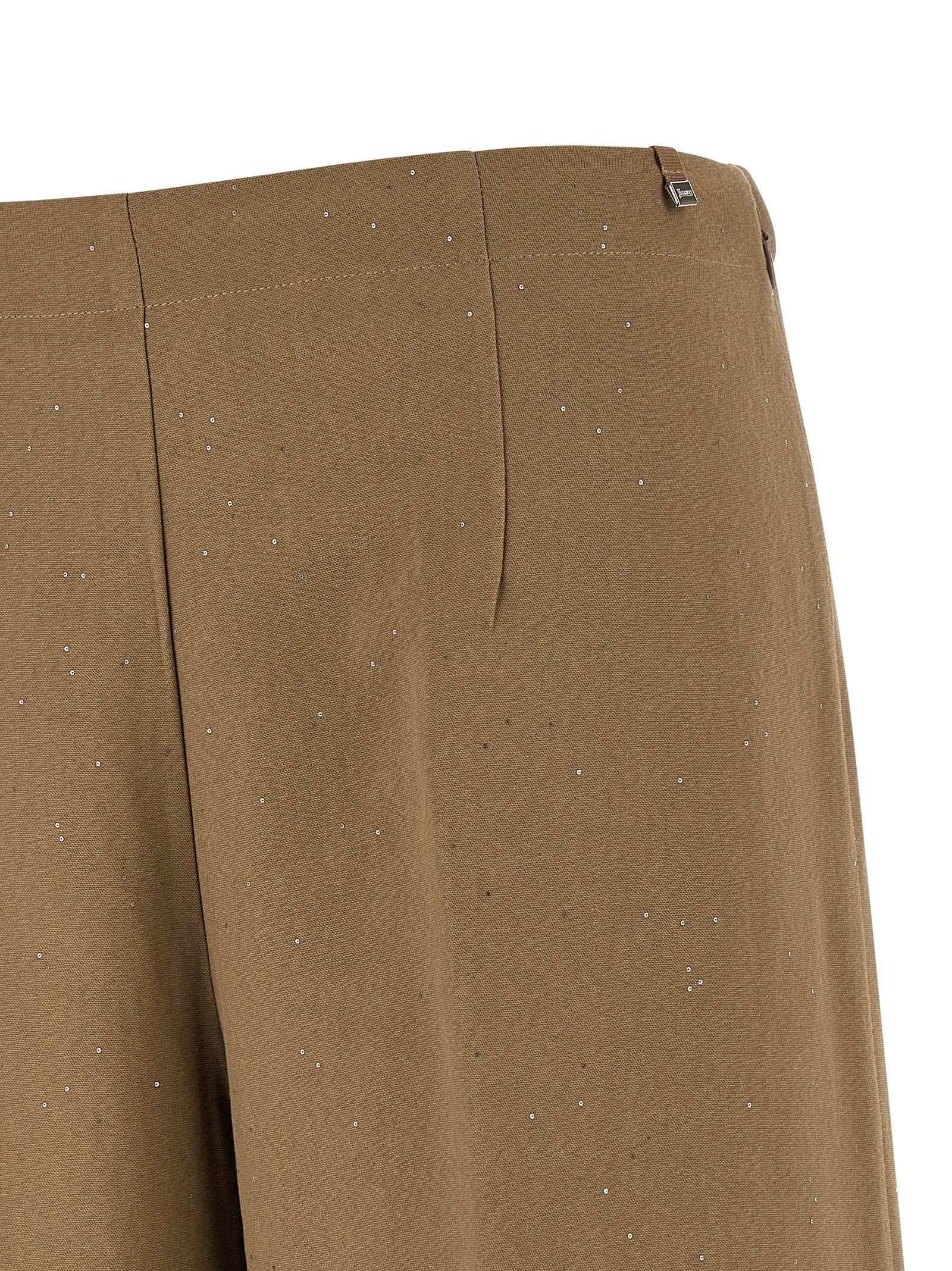 Herno Braune Viskose-Freizeithose