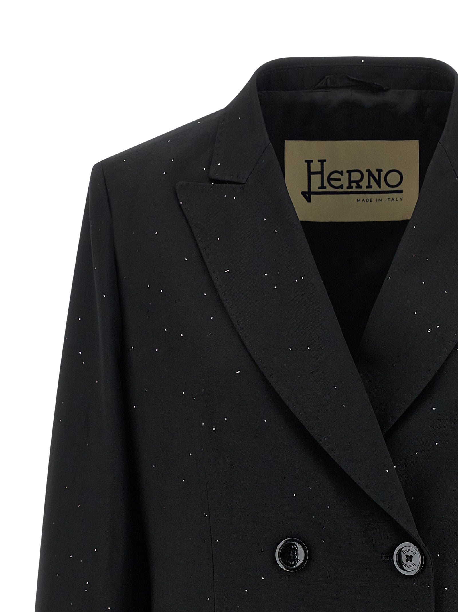 Herno Schwarzer Blazer aus Viskose