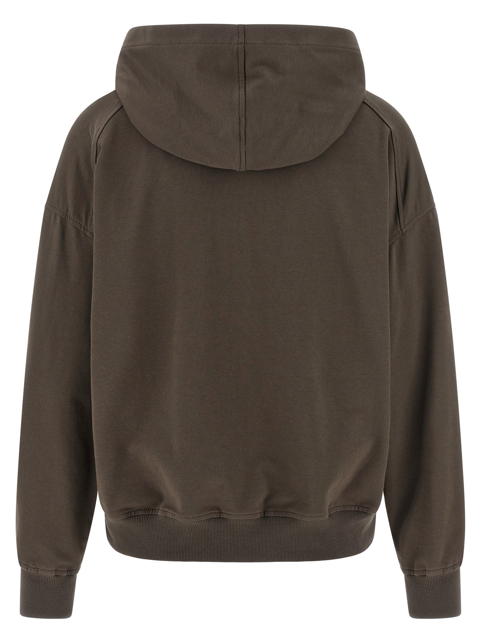 Brunello Cucinelli Brauner Baumwoll-Kapuzenpullover