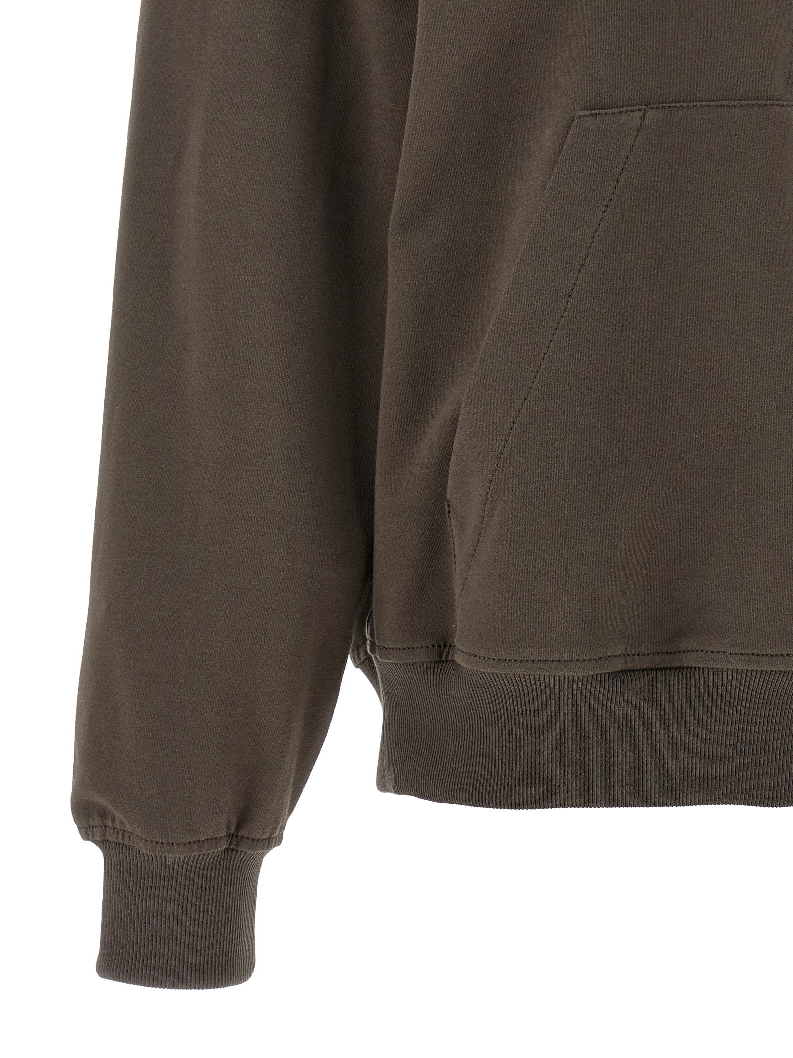 Brunello Cucinelli Brauner Baumwoll-Kapuzenpullover